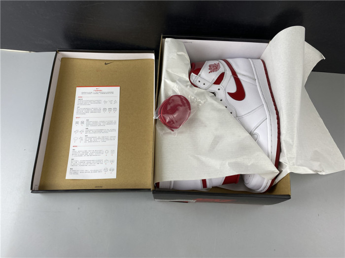 air jordan 1 retro high og "metallic red" - 555088 103