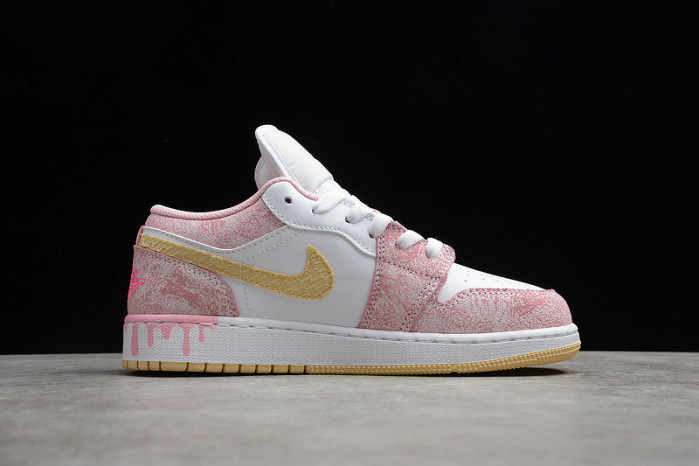 air jordan 1 low paint drip (gs) cw7104-601