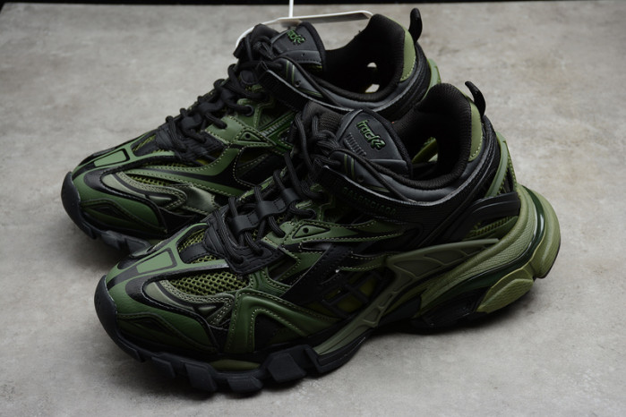 bl track trainers sneaker green black a11902