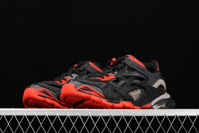 bl track trainers sneaker black orange h903p80819