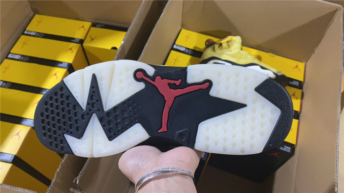 travis scott x air jordan 6 “yellow” - cn1084-300