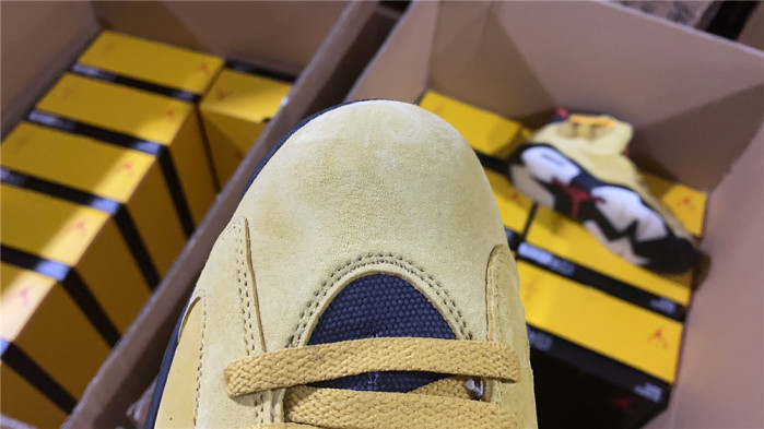 travis scott x air jordan 6 “yellow” - cn1084-300