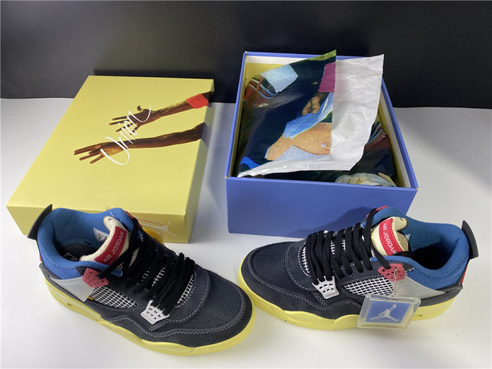 air jordan 4 retro union off noir dc9533-001