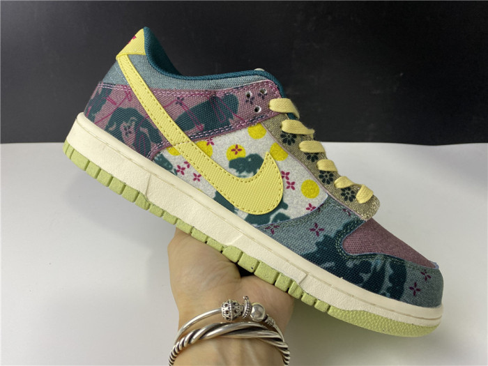nike dunk low lemon wash multi-color cz9747-900