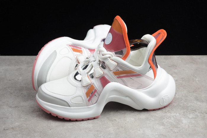 lovt white orange sneaker
