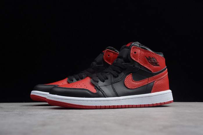 air jordan 1 kids retro high og “banned” red 555088-001