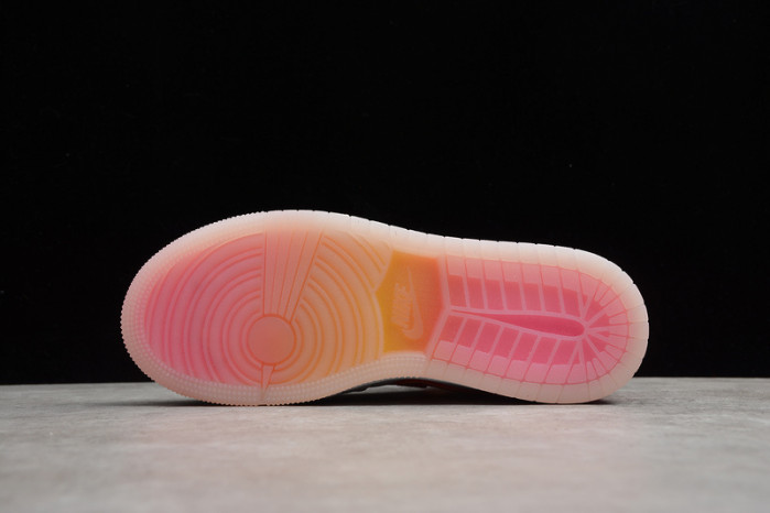 air jordan 1 mid gs "edge glow" 2020 - cv4611 100