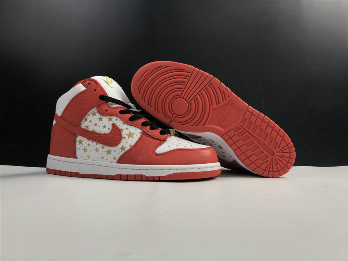 nike dunk high pro sb red stars 307385-161