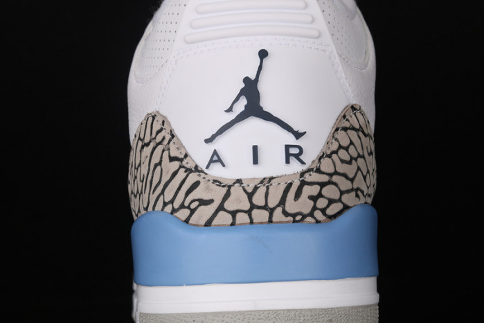 air jordan 3 retro “unc” white ct8532-104