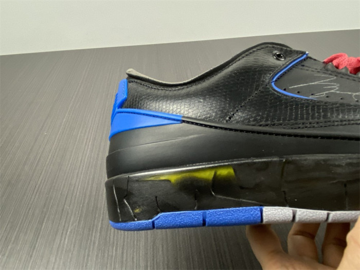 jordan 2 retro low sp off-white black blue dj4375-004