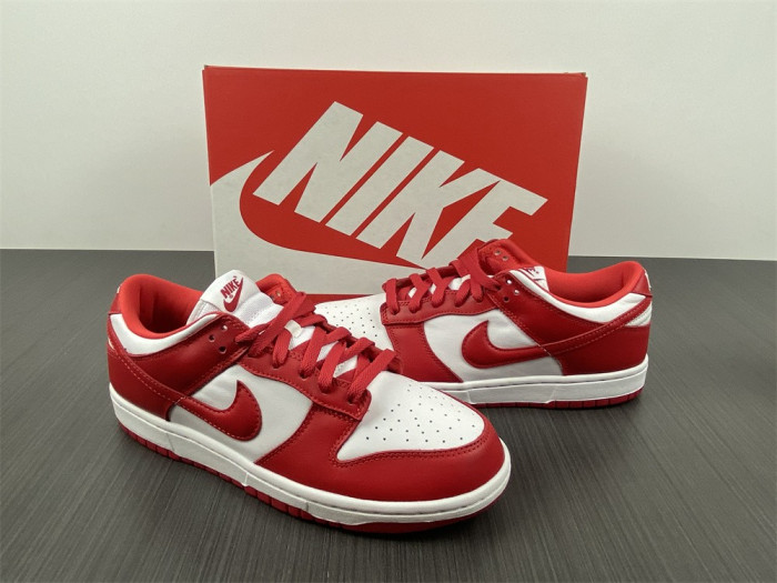 nike dunk low sp “university red” cu1727-100