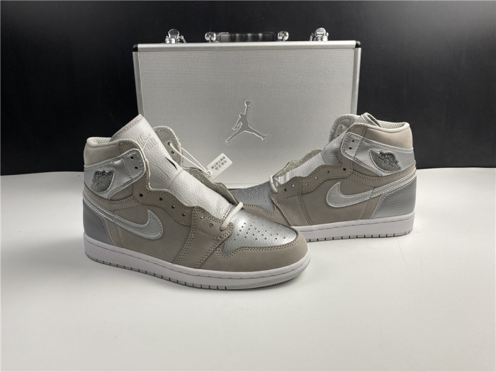air jordan 1 japan neutral grey metallic silver dc1788-029 (with special box)