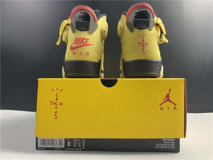 travis scott x air jordan 6 “yellow” - cn1084-300