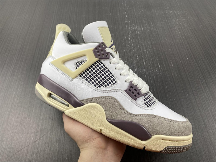 a ma maniere x air jordan 4 white grey purple 2022 dh6927-068