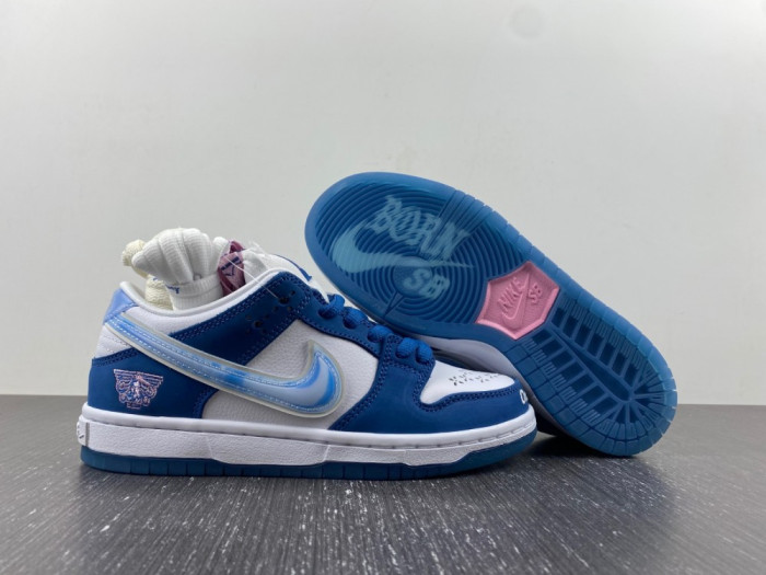 born x raised x nike sb dunk low fn7819-400