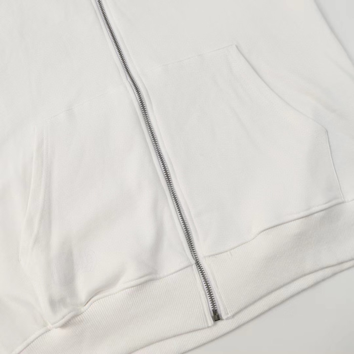 Ch*0me He**ts horseshoe floral zip up hoodie fw00151