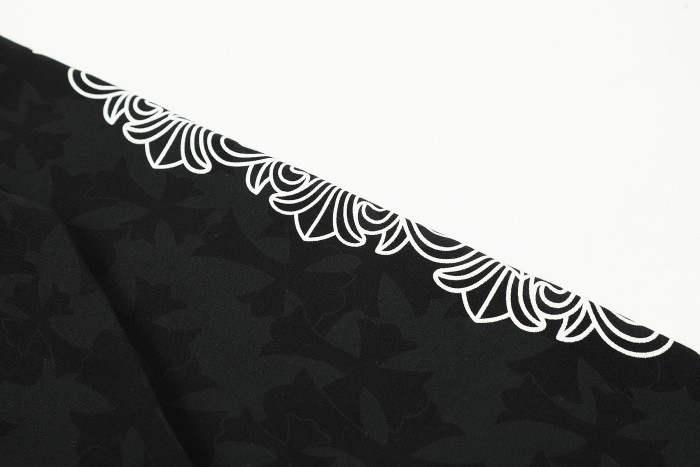 Ch*0me He**ts horseshoe floral zip up hoodie ke818