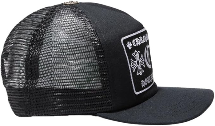 Ch*0me He**ts ch hollywood trucker hat black/black