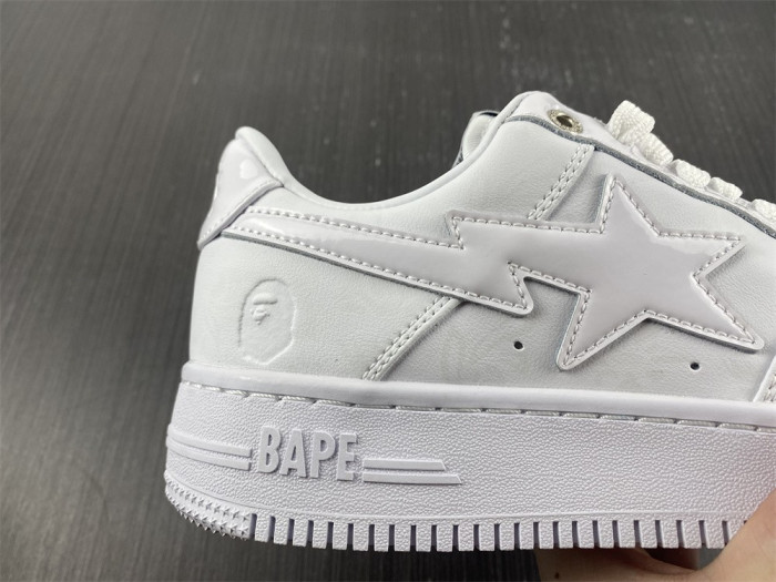 a bathing ape bape sta low white leather (2020) 1h70288111