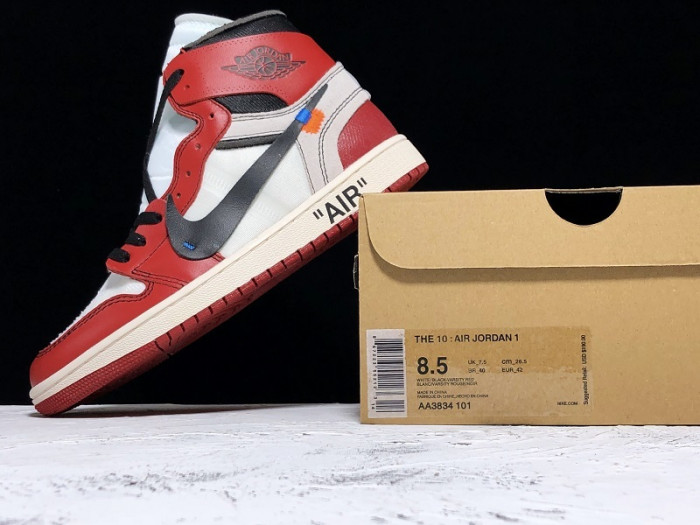 off-white air jordan 1 retro chicago the ten - aa3834-101