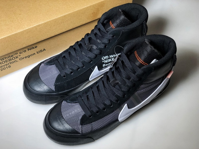 off-white nike blazer black - aa3832-001