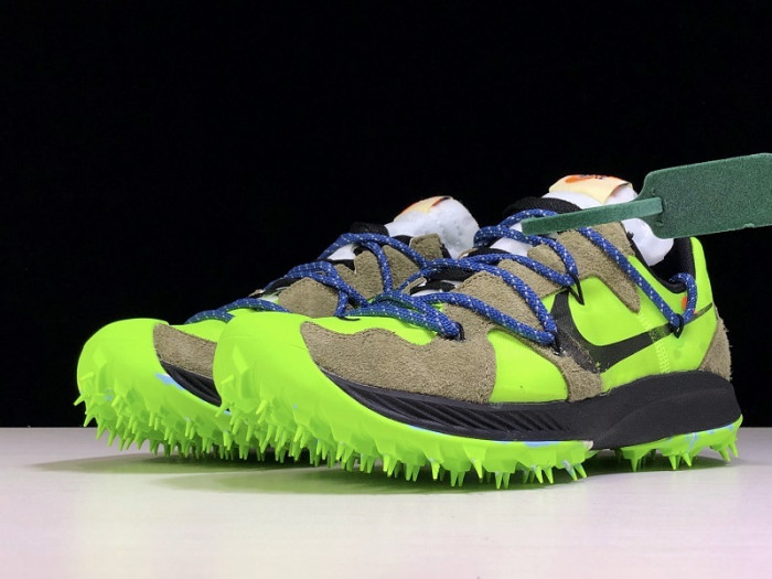 nike zoom terra kiger 5 off-white electric green - cd8179-300