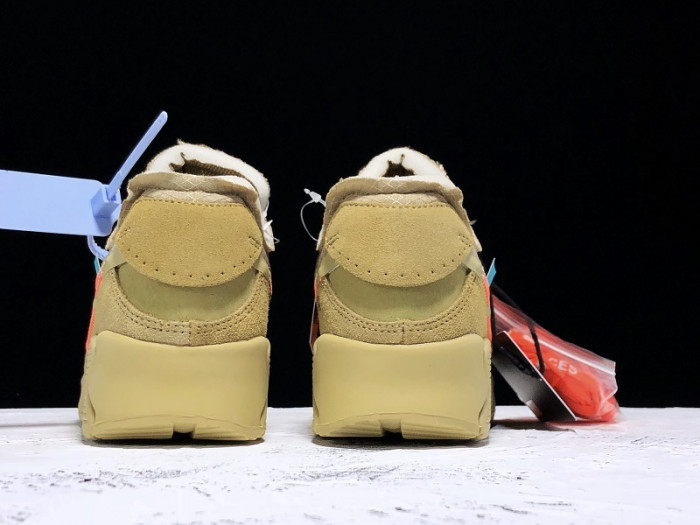 off-white nike air max 90 desert ore - aa7293-200