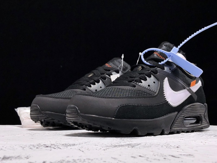 off-white nike air max 90 black cone white - aa7293-001