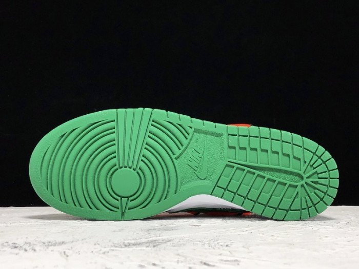 off-white nike dunk low pine green - ct0856-100