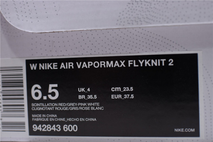 nike air vapormax flyknit 2 "rust pink" 942843-600