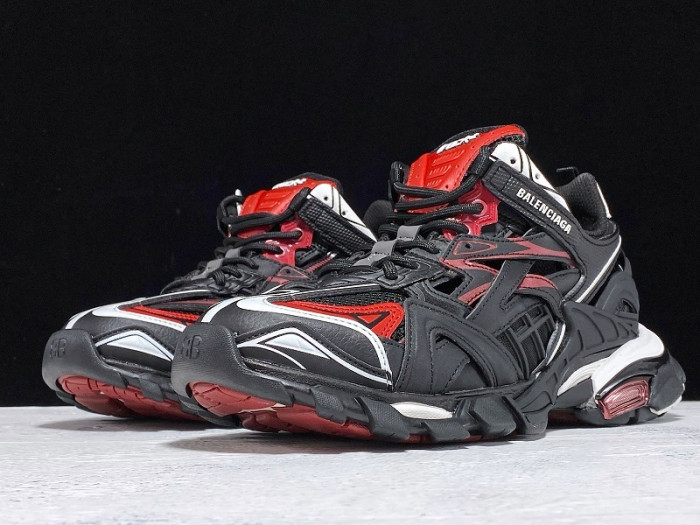 bl track trainers sneaker black red h903p081