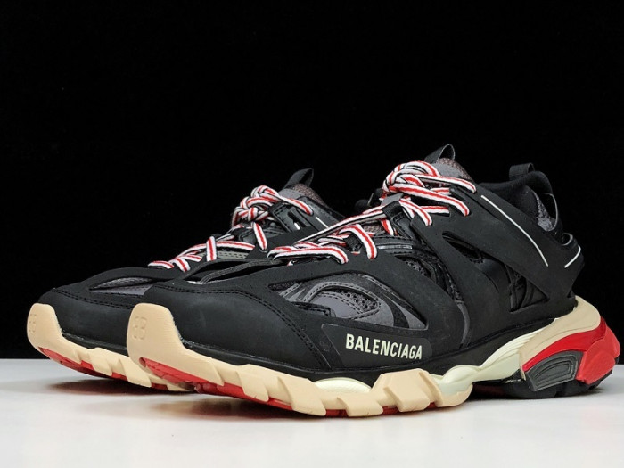 bl tess s. gomma trek low sneakers black red h903p035