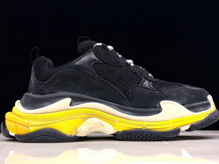 bl triple-s sneakers black yellow h903p055