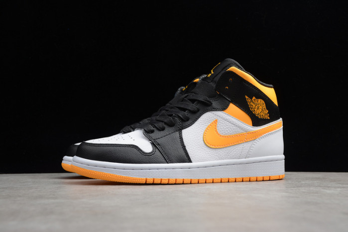 wmns air jordan 1 mid se "orange black" - cv5276 107