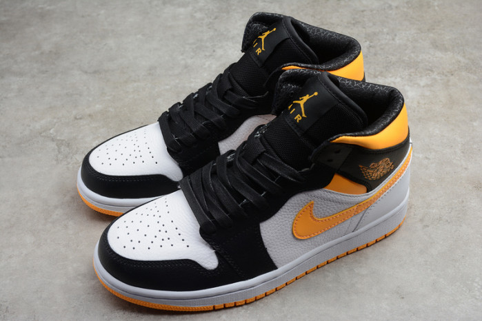 wmns air jordan 1 mid se "orange black" - cv5276 107