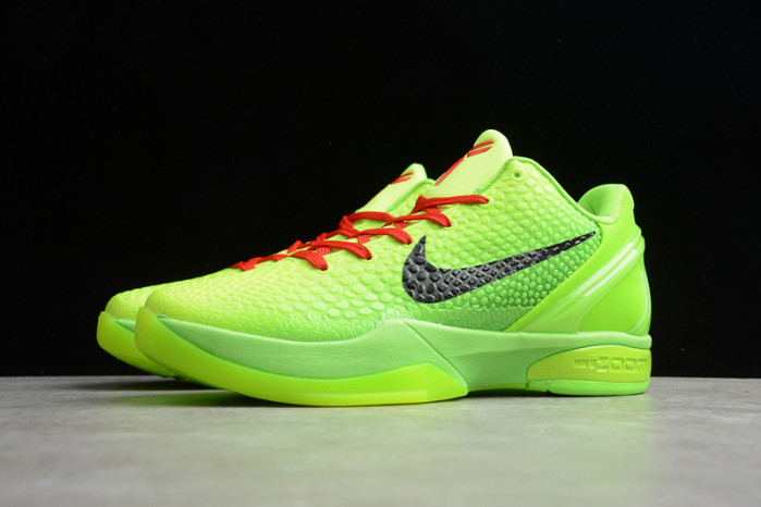 kobe 6 protro grinch green apple/volt/crimson/black cw2190-300