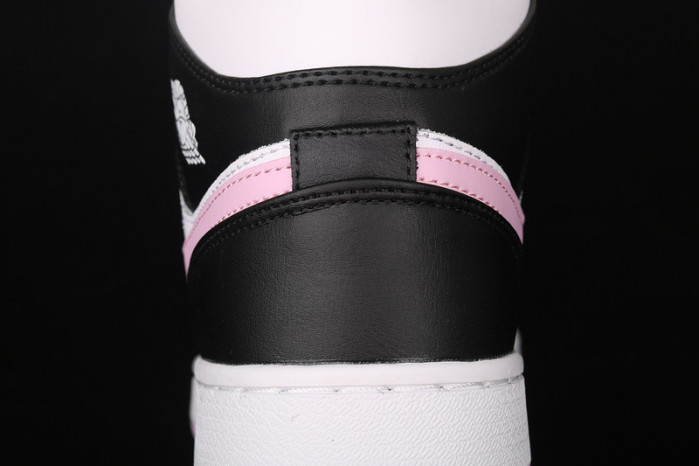 air jordan 1 mid white/light arctic pink-black 555112-103