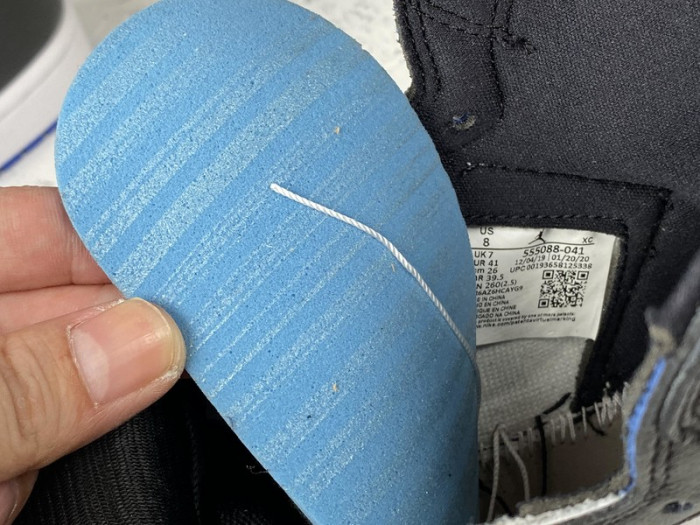 air jordan 1 retro high black game royal - 555088-041‎