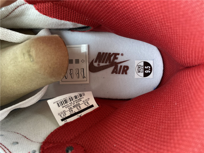 air jordan 1 retro high og "metallic red" - 555088 103