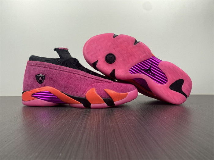jordan 14 retro low shocking pink (w) dh4121-600