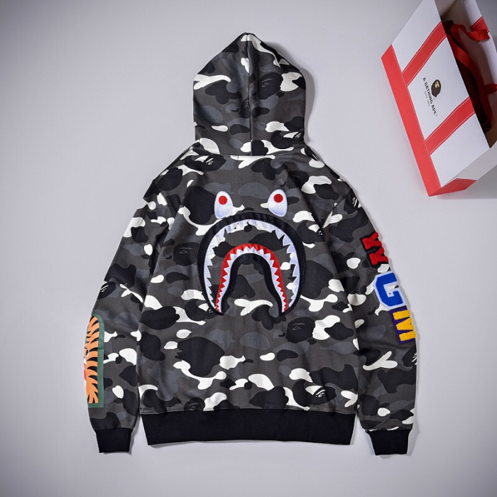 bp233 bape luminous camo hoodies 200
