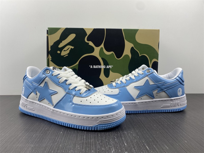 a bathing ape bape sta low blue 1h70191001